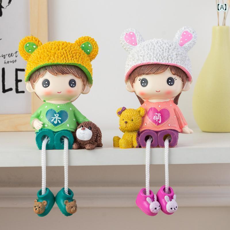 インテリア オブジェ おしゃれ の カップル 人形 吊り 足 ギフト 装飾品 ホーム ルーム リビング パー..