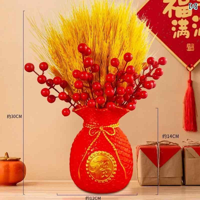 インテリア オブジェ おしゃれ 乾燥 大麦の 花束 リビング ルームの 装飾 小麦の 穂 新築 祝い 結婚 ポ..