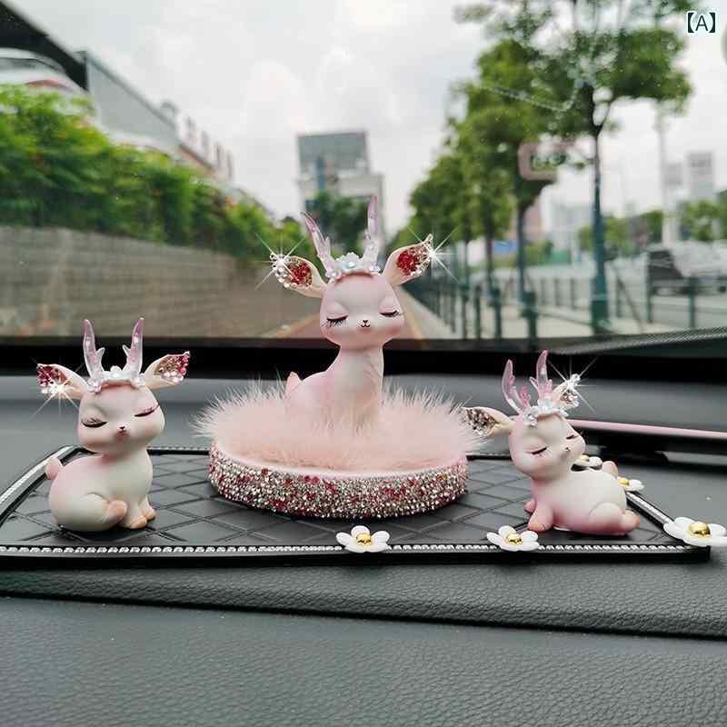 車 置物 おしゃれ 安全な 旅の 鹿の 車 装飾品 2025 女性 メルセデスベンツ BMW アウディ インテリア アクセサリー 装飾 減 圧