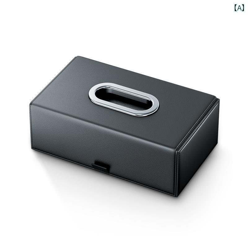 インテリア オブジェ おしゃれ 車用 ティッシュ ボックス 吊り下げ 式 センターコンソール ナプキン ペ..