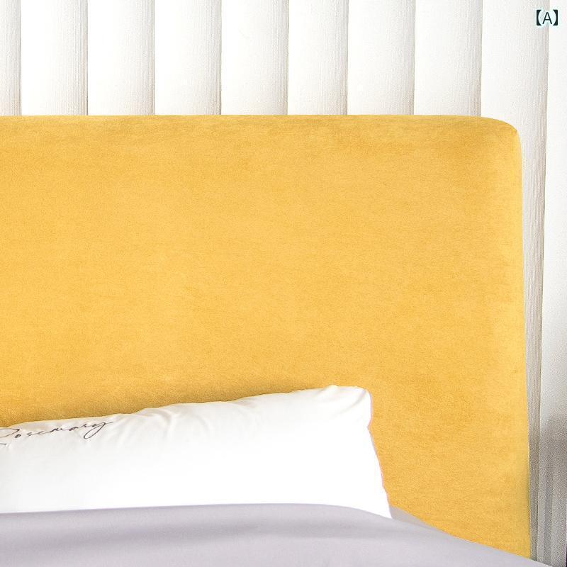 おしゃれ ベット ヘッド カバー ベッド ヘッド カバー スエード 保護 伸縮性 フル ユニバーサル ソフト..