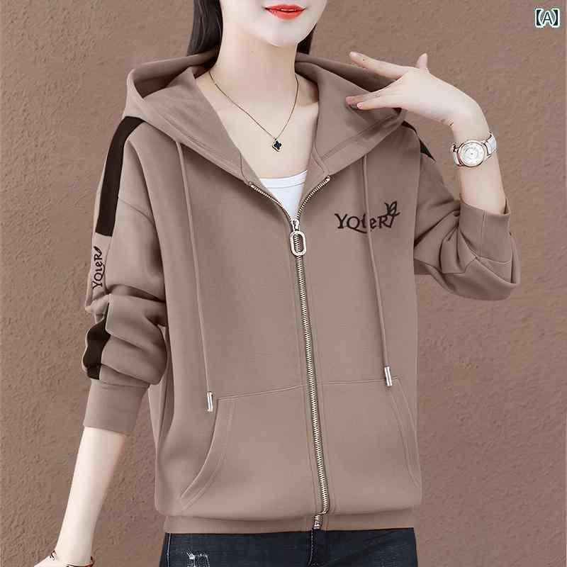 楽天willあさひ楽天市場店レディース トップス オシャレ 春秋 スポーツ ジャケット レディース 2025 中年 ゆったり カジュアル セーター カーディガン 秋服 ママ トップ