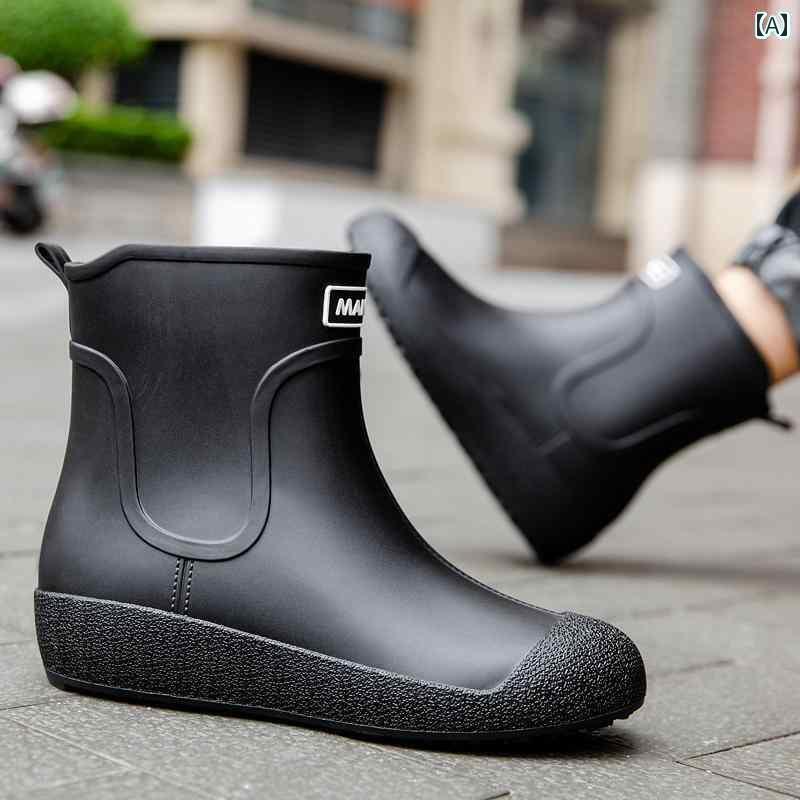 履きやすい 長靴 おしゃれ アウトドア フィッシング シューズ レインブーツ メンズ 冬物 ベルベット 滑り止め レディース ソフト ソール 防水 耐摩耗 ラバーシューズ
