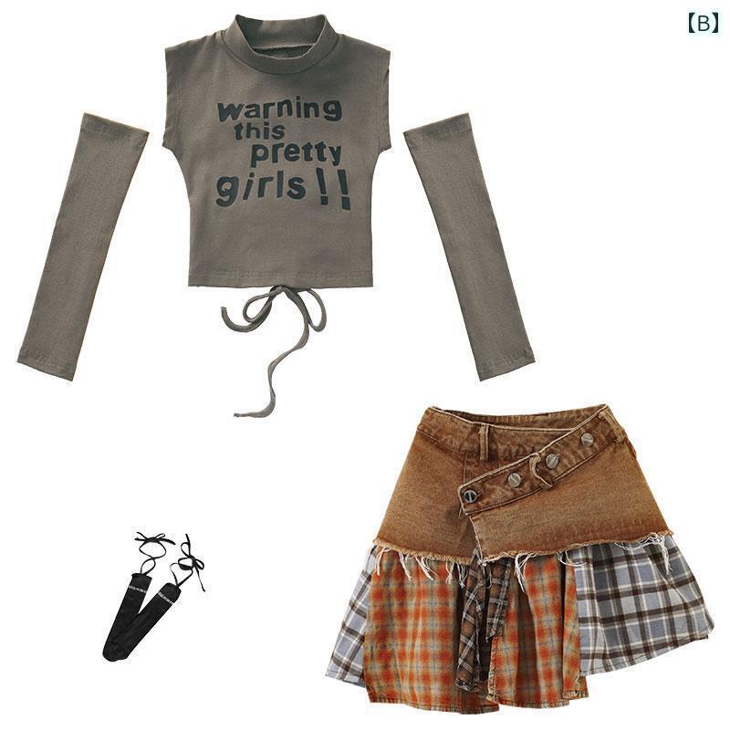 セットアップ キッズ おしゃれ 子供用 ジャズ ダンス パフォーマンス 服 女の子用 キャットウォーク ファッション トレーニング ヒップ ホップ ストリート スーツ