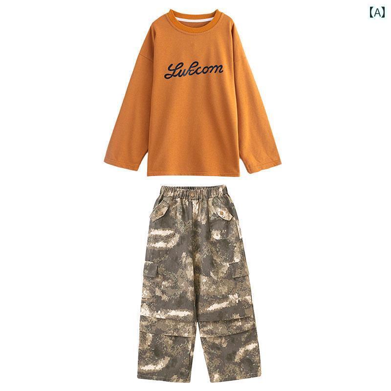 セットアップ キッズ コスプレ ヒップ ホップ 子供服 ストリート ダンス 男の子 クールスーツ 女の子 子供の 日 パフォーマンス 服