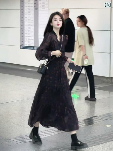 レディース ワンピース かわいい 高級で 美しい 花柄の 長袖 ワンピース。 2025 春の。 ウエストを 細く 見せてくれる の aライン ロング レディース ワンピース かわいい 高級で 美しい 花柄の 長袖 ワンピース。 2025 春の。 ウエストを 細く 見せてくれる の aライン ロング