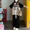 レディース ジャージ 楽ちん 大きいサイズ 300 斤 太った 女の子 カジュアル スポーツウェア スーツ 女性 夏 Tシャツ ショート パンツ カレッジ スタ...