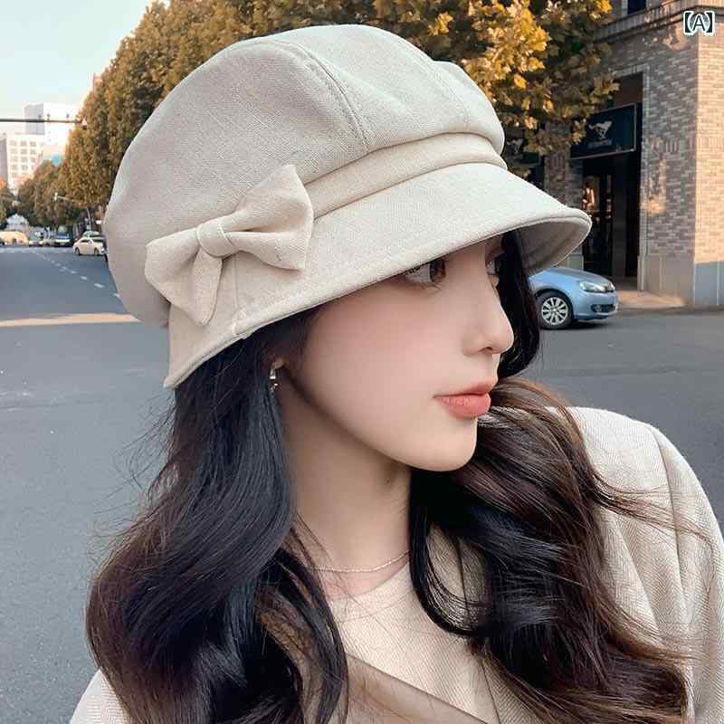 帽子 オシャレ レディース メンズ 女性用 フィッシャーマン ハット 秋冬用 バケット 2025年 英国 風 レトロ 八角形 ベレー 帽