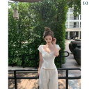 レディース トップス かわいい 春夏 夏の 女性用 ホワイト スクエアネック 半袖 Tシャツ。 フレンチ スリムフィットと 細身の。な。 魅惑的 ホット ガール...