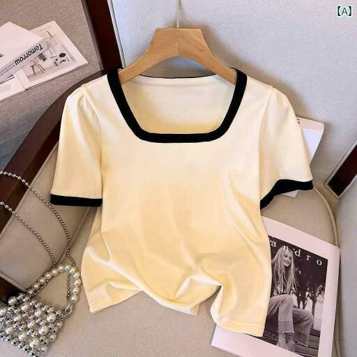 レディース トップス オシャレ 春夏 ストレート ショルダー Tシャツ 大きめ サイズ レディース 夏 半袖 フレンチ デブ mm お腹 肉 隠し 薄手 スクエアネック トップス レディース トップス オシャレ 春夏 ストレート ショルダー Tシャツ 大きめ サイズ レディース 夏 半袖 フレンチ デブ mm お腹 肉 隠し 薄手 スクエアネック トップス