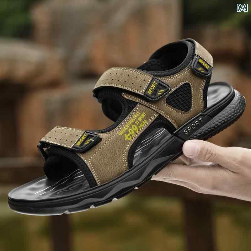 おしゃれ サンダル レディース お父さんの サンダル 滑り止め ソフト ソール 夏 メンズ ビーチ シュー..