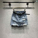 レディース スカート ショートパンツ ステーション デニム ショート スカートの レディース スカート 夏の 新 韓国 穴 防止 露出 ヒップ カバー キュロッ...