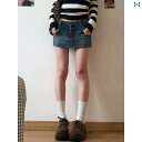 レディース スカート ショートパンツ アメリカン レトロ ウォッシュド オールド デニムスカート 女性用 夏 ホット ガール ローウエスト スリム ワイド レッ...