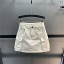 レディース ショートパンツ スカート の ワークウェア デニムスカート レディース 2025夏 ハイウエスト ポケット 付き 露出 防止 aライン ヒップ スカ...
