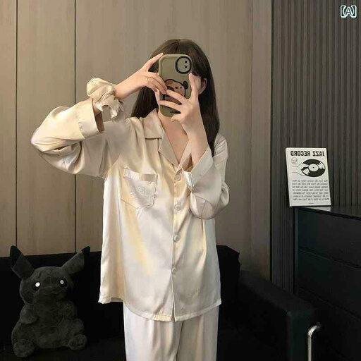 レディース ルームウェア かわいい 小さい 贅沢な 月光 KT 長袖 ズボン 冷感 パジャマ 2024 春秋 夏の ホーム 服 レディース ルームウェア かわいい 小さい 贅沢な 月光 KT 長袖 ズボン 冷感 パジャマ 2024 春秋 夏の ホーム 服