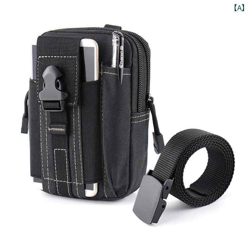 ウエストバック ウエストポーチ ランニング 多機能 ベルト バッグ 65インチの スマートフォン メンズ ..