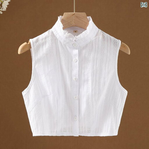 レディース トップス オシャレ 秋冬 女性用 フェイク カラー 綿 シャツ 装飾 服 菌類 スーツ内 セーター カラー。 レディース トップス オシャレ 秋冬 女性用 フェイク カラー 綿 シャツ 装飾 服 菌類 スーツ内 セーター カラー。
