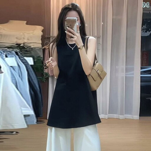 レディース トップス オシャレ 春夏の 女性用 フレンチ ブラック リネン ノースリーブシャツ 細身で ゆったり 裾 スリム 高級 感の ある アウターウェア トップ レディース トップス オシャレ 春夏の 女性用 フレンチ ブラック リネン ノースリーブシャツ 細身で ゆったり 裾 スリム 高級 感の ある アウターウェア トップ