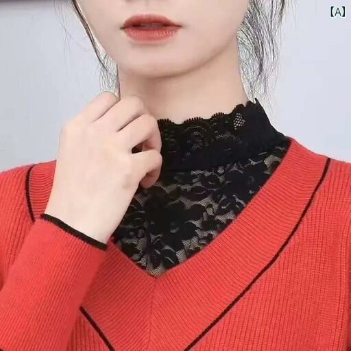 レディース トップス かわいい レディースシャツ フェイク カラー 韓国 ハーフ ハイネック レース ベース 多機能 装飾 セット ネック レディース トップス かわいい レディースシャツ フェイク カラー 韓国 ハーフ ハイネック レース ベース 多機能 装飾 セット ネック