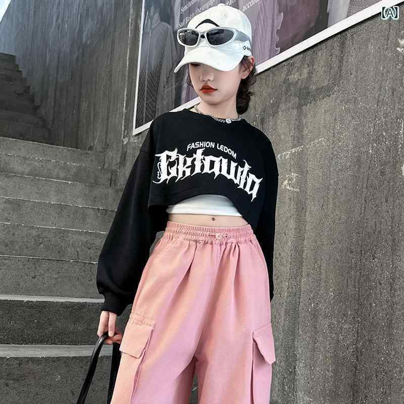 ダンス衣装 セットアップ ヒップ ホップ ガールズ ジャズ ダンス スーツ ジャズな 服 ストリート ダン..