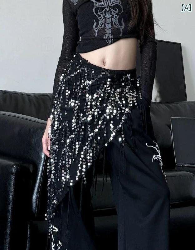 ダンス衣装 セットアップ ジャズ ダンス ガールの パフォーマンス 衣装 おなら カーテン 装飾 ウエスト..