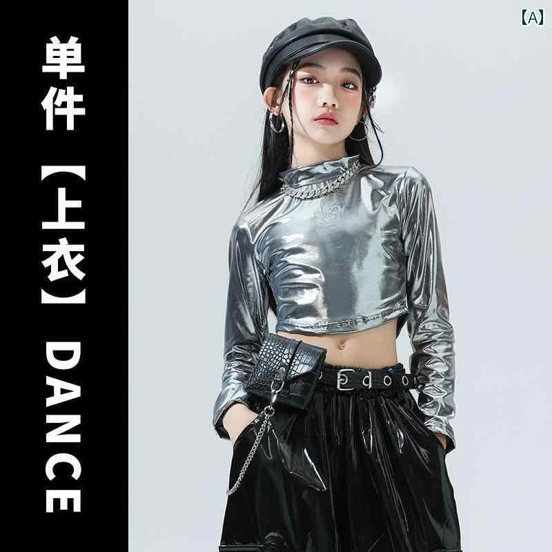 オシャレ ダンス衣装 セットアップ 女の子 ジャズ ダンス パフォーマンス 衣装 ストリート ヒップ ホッ..