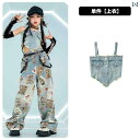 ダンス衣装 セットアップ ワイドパンツ 夏の 女の子向け ジャズ ダンス 衣装。 甘くて クールな ヒップ ホップ ウェイストランド スタイル。 マイ ラールの ホット ガールの へそ 出し キャットウォーク