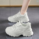 レディース スニーカー かわいい 女性用 シット ステップ ダッド シューズ 2025 春夏 通気性と 足元を 美しく 見せる 小さめ ソフト ソール 衝撃 吸...