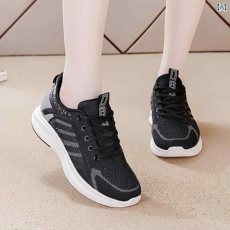 レディース スニーカー かわいい のような 感触の 婦人 靴 2025 春夏の 新型 布の 老 軽くて 柔らかい 底 中年 ママ 疲れ 知らず スポーツ シューズ