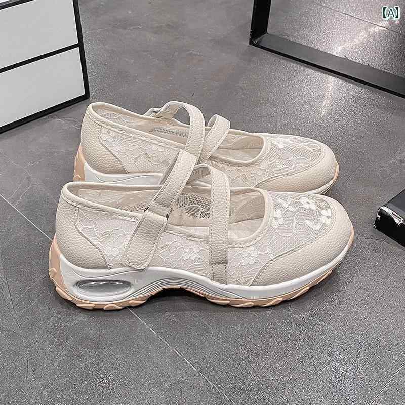 室内シューズ ウォーキングシューズ ランニングシューズ レディースシューズ 2025 夏 メッシュ マザーズ シューズ レディース 通気性 スポーツ ウォーキング ローカット フラット