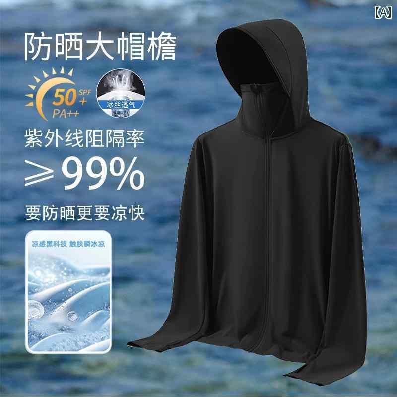 ジャケット パーカー UVカット 夏の 高級 冷感 日焼け防止 服 メンズ 2025 紫外線 防止 通気性 アウト..