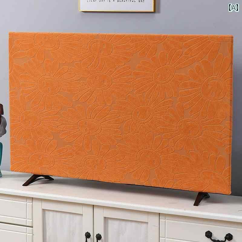 テレビカバー テレビガード オシャレ 液晶 テレビ カバー タオル 55インチ 50 / 65インチ 湾曲 した 大..