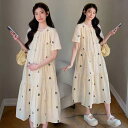 マタニティワンピース マタニティウエア マタニティ服 大きいサイズ マタニティウェア 2025夏 刺繍 ワンピース スリム フレンチスタイル 文芸 風 妊婦 服...
