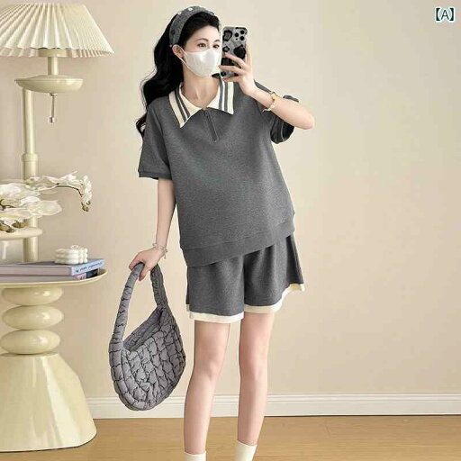 マタニティワンピース マタニティウエア マタニティ服 妊婦用 夏服 おしゃれ カジュアル スーツ 2025夏 ポロ カラー Tシャツ トップス ショート パンツ マタニティワンピース マタニティウエア マタニティ服 妊婦用 夏服 おしゃれ カジュアル スーツ 2025夏 ポロ カラー Tシャツ トップス ショート パンツ