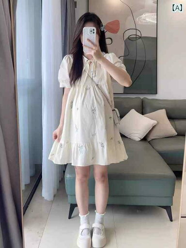 マタニティワンピース マタニティウエア マタニティ服 妊婦用 サマー ドレス 2025新 スタイル おしゃれ ゆったり フランス 刺繍 花柄 ミディアム 丈 夏 マタニティワンピース マタニティウエア マタニティ服 妊婦用 サマー ドレス 2025新 スタイル おしゃれ ゆったり フランス 刺繍 花柄 ミディアム 丈 夏