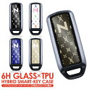 N-BOX カスタム スラッシュ + N-WGN N-ONE N-VAN 新型 Nボックス Nワゴン Nワン JF4 JF3 JH4 JH3 JG4 JG3 N ロゴ パターン デザイン スマート キーケース キーカバー キーレスカバー 強化ガラス TPU 鍵 保護 傷 防止 ガラスハイブリッド 硬度 6H 敬老の日 スマピタくん