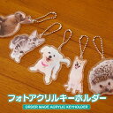 ペット オリジナル アクリル キーホルダー 写真 アクキー 犬 猫 ねこ ネコ ダイカット 家族 うちの子 愛犬 オーダーメイド フォト ハムスター うさぎ 敬老の日 誕生日 記念日 プレゼント 贈り物 ギフト メモリアル グッズ