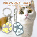 そのまんま 肉球 足形 足型 オリジナル 名入れ オーダーメイド アクリル キーホルダー アクキー ペット 犬 ネコ ペット好き 両親 祖父母 父の日 母の日 ...