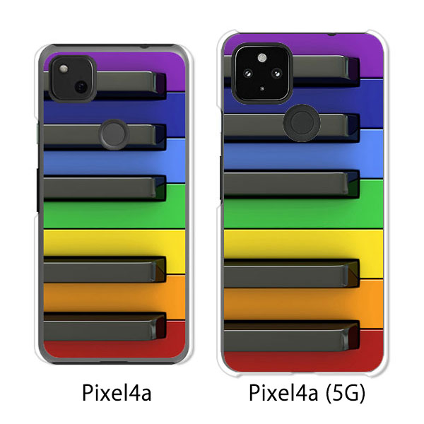 Google Pixel4a 4a(5G) グーグルピクセル4a 4a(5G) softbank クリアハードケース カバー スマホケース 　【送料無料】【カラフルキーボード】スマートフォンカバー・ケース