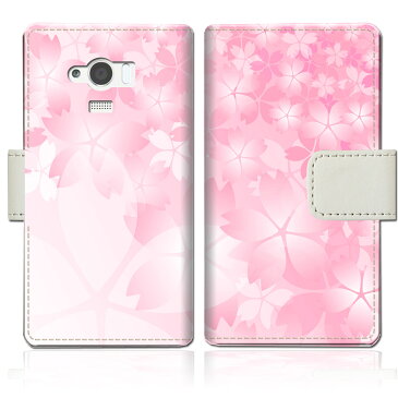 アクオス セリエ ミニ SHV31 ケース AQUOS SERIE mini SHV31 カバー 手帳型ケース 【桜咲くデザイン】