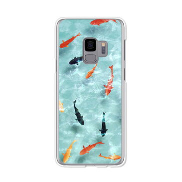 SC-02K/au SCV38 クリアハードケース/カバー ギャラクシーs9 【金魚すくい】galaxy s9 sc02k scv38 スマートフォンカバー・ケース
