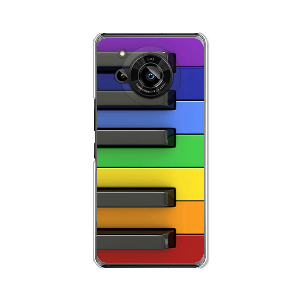 【送料無料】AQUOS R7 SH-52C aquos r7 a202sh ドコモ ソフトバンク クリアハードケース TPU ソフトケース カバー スマホケース【カラフルキーボード】 アクオスアール7 スマートフォンカバー　携帯ケース