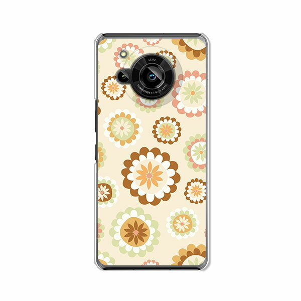 【送料無料】AQUOS R7 SH-52C aquos r7 a202sh ドコモ ソフトバンク クリアハードケース TPU ソフトケース カバー スマホケース【フラワーD】 アクオスアール7 スマートフォンカバー　携帯ケース