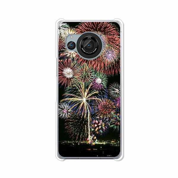 【スーパーDEAL 20%ポイントバック 11/27 09:59迄】AQUOS R8 SH-52D クリアハードケース TPU ソフトケース カバー スマホケース【花火：夏の終わりに】 docomo アクオス r8 sh52d スマートフォンカバー 携帯ケース