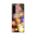 【送料無料】docomo Xperia 1 IV SO-51C SOG06 so51c sog06 クリアハードケース TPU ソフトケース カバー スマホケース【夏の花火】 so51c sog06 スマートフォンカバー 携帯ケース(2)