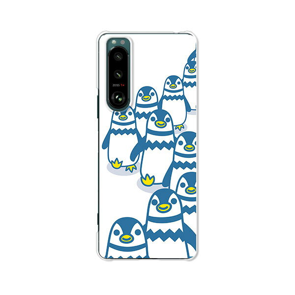 docomo Xperia 5 III SO-53B au SOG05 softbank A103SO ケース/カバー 【送料無料【ペンギンズ】エクスペリア 5 iii so53b sog05 a103so スマートフォンカバー・ケース ストラップホールあり