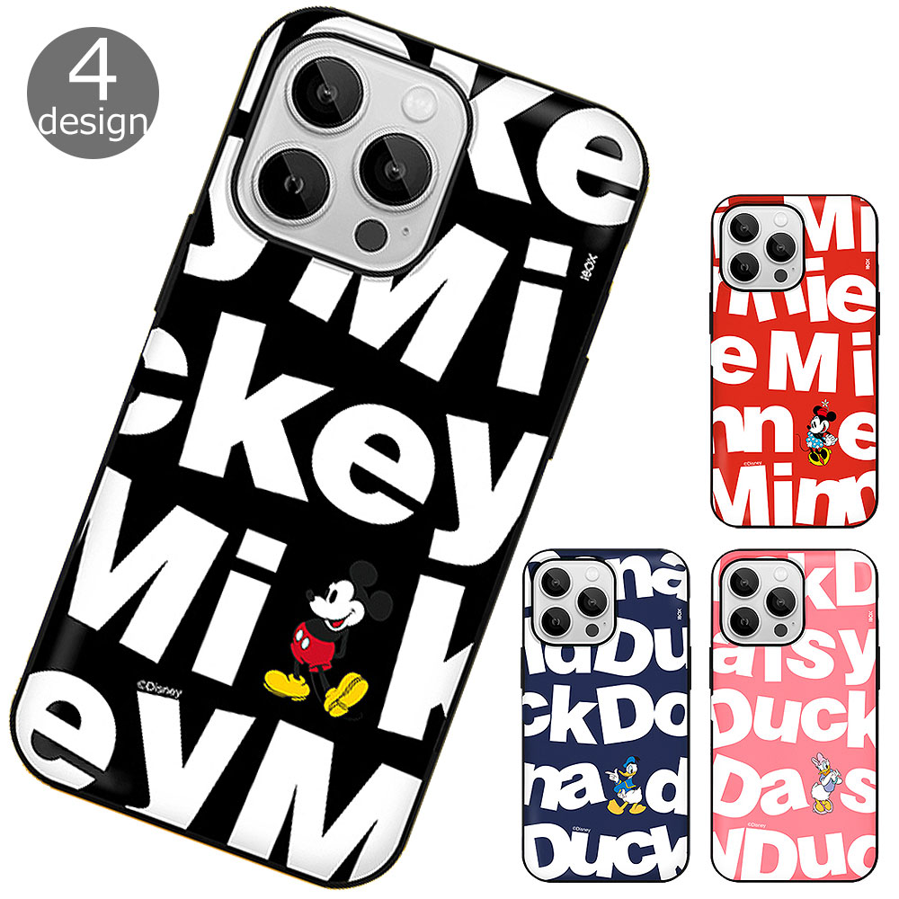 Disney Letter Multi Card Bumper ディズニー キャラクター カード収納 バンパーケース iPhone 8Plus 7Plus プラス スマホ ケース カバー ミッキー マウス ミニー ドナルド ダック デイジー 可愛い お祝い 贈り物 誕生日