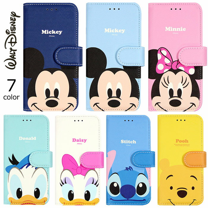 Disney Pastel Diary ディズニー キャラクター 磁石留め 手帳型ケース iPhone 12 Pro Max mini 11 XR 10r プロ マックス ミニ アル Galaxy S20 S20 5G Note10 S10 S9 S9 エス Plus プラス ノート ケース カバー ミッキー ミニー ドナルド デイジー スティッチ プーさん