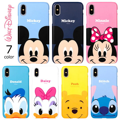 ★メール便 送料無料★ Disney Pastel Hard ハードケース【アイフォン アイホン iPhone X XS XSMax XR 10 10s 10sMax 10r テンエス マックス テンアル】 ディズニー キャラクター ミッキー ミニー ドナルド デイジー スティッチ プーさん