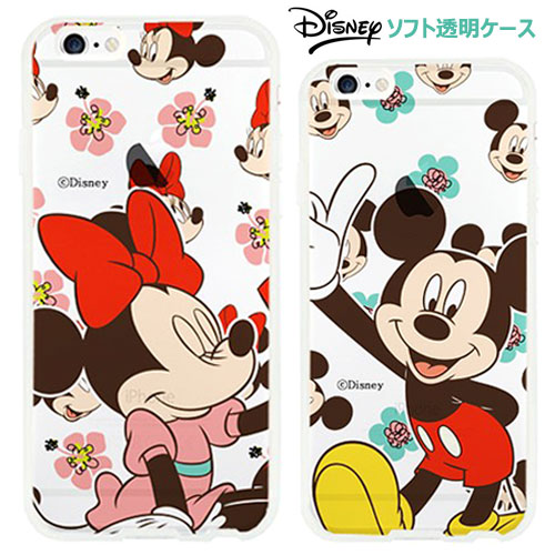 ★メール便 送料無料★ Disney Tropica Flower Jelly ジェリー ゼリー ソフトケース【アイフォン アイホン iPhoneSE iPhone6s iphone6splus iPhone6 iphone6plus iPhone5s iPhone5】【ギャラクシー Galaxy S7 edge SC-02H SCV33】ディズニー キャラクター ミッキー ミニー